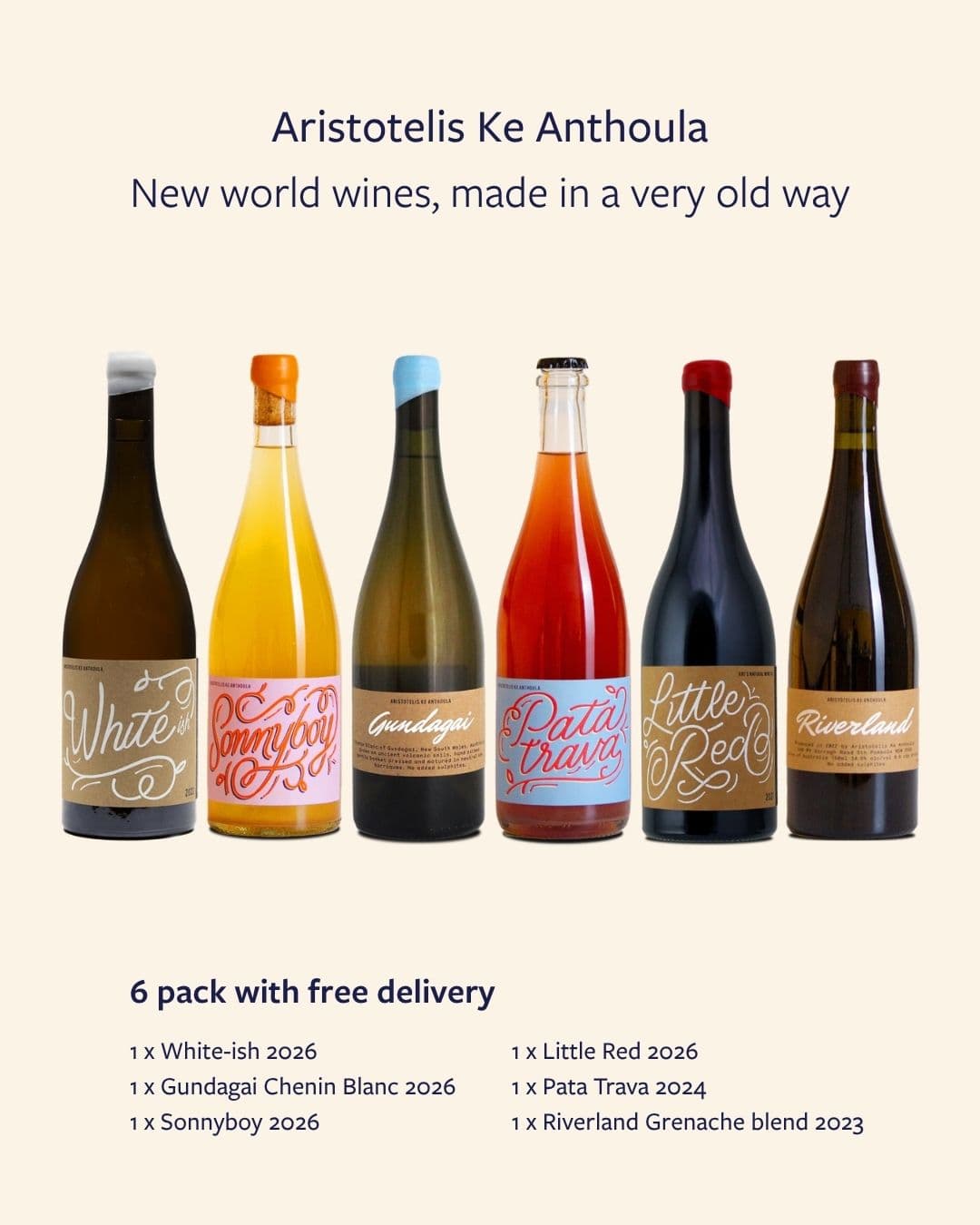 Wine subscription: Just a splash 6 pack